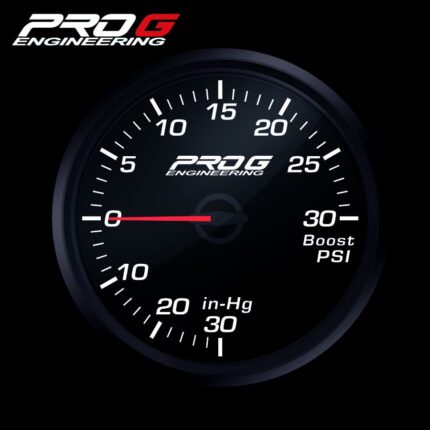 Радиоуправляемый манометр Pro G Race Series, наддув 30 PSI, БЕЛЫЙ, 60 мм