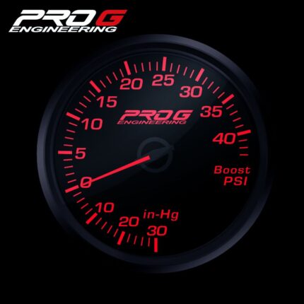Радиоуправляемый манометр Pro G Race Series, наддув 40 PSI, КРАСНЫЙ, 60 мм