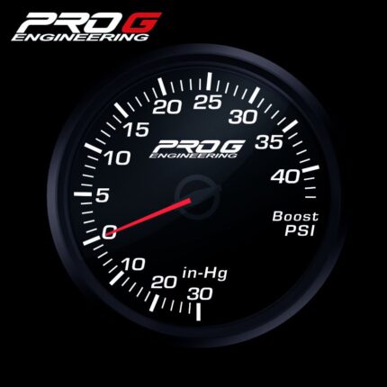 Радиоуправляемый манометр Pro G Race Series, наддув 40 PSI, БЕЛЫЙ, 52 мм