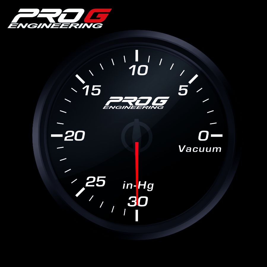 wskaznik-pro-g-race-series-rc-podcisnienia-white-52mm RC-манометр Pro G Race Series, вакуумный, БЕЛЫЙ, 52 мм — изображение 1