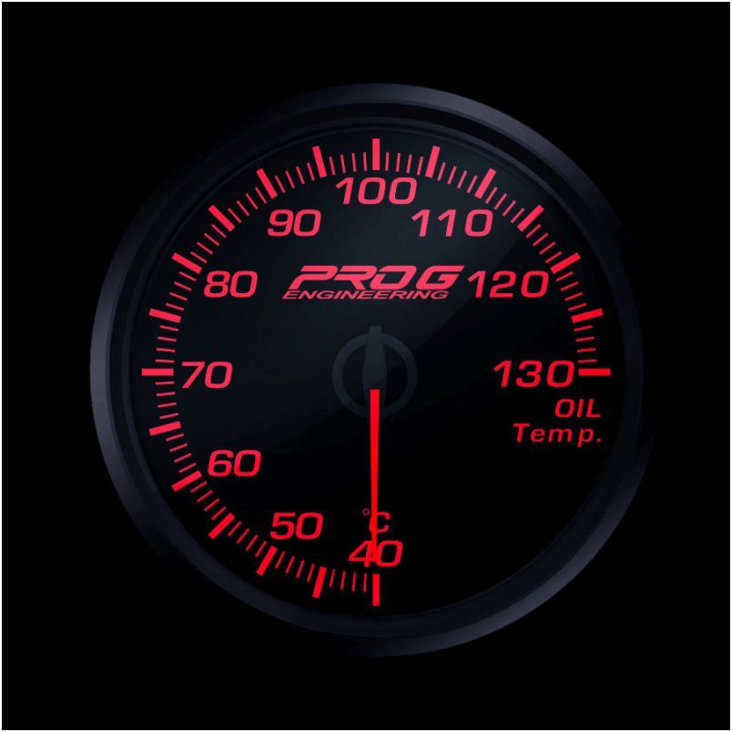 wskaznik-pro-g-race-series-rc-temperatury-oleju-c-red-60mm RC-датчик серии Pro G Race, температура масла °C, КРАСНЫЙ, 60 мм — изображение 1