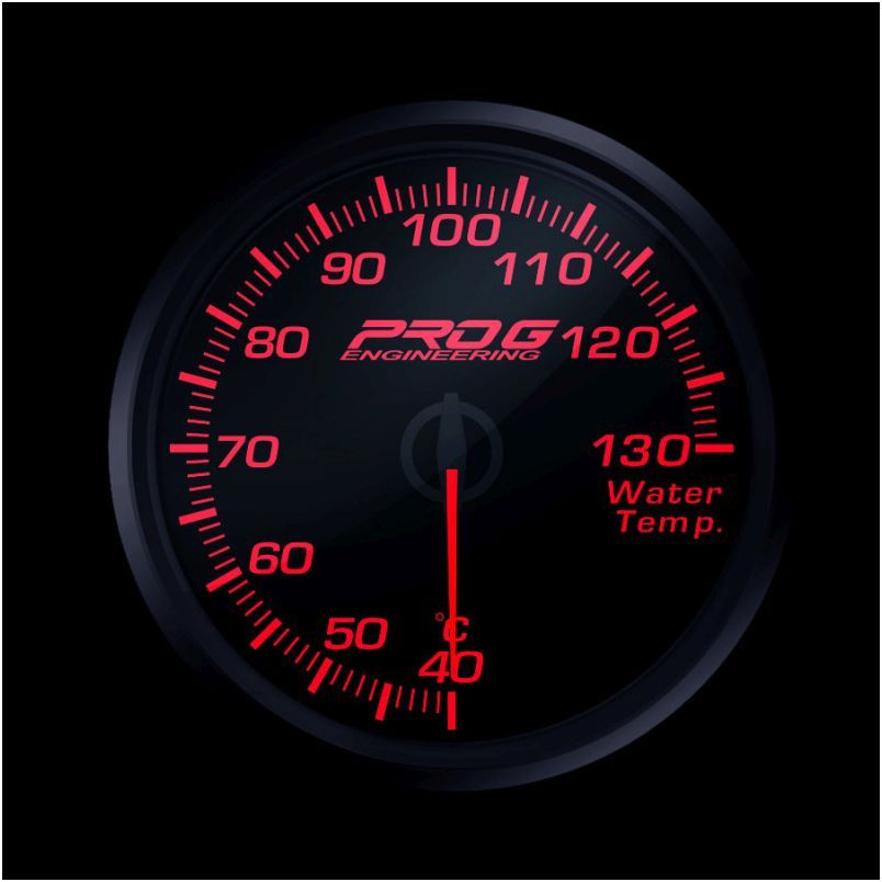 wskaznik-pro-g-race-series-rc-temperatury-wody-c-red-60mm RC-датчик Pro G Race Series, температура воды °C, КРАСНЫЙ, 60 мм — изображение 1