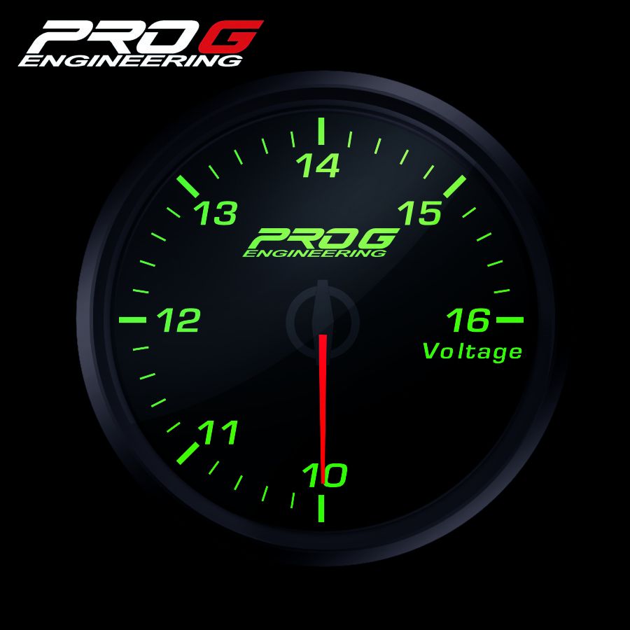 wskaznik-pro-g-race-series-rc-woltomierz-green-52mm RC-датчик Pro G Race Series, напряжение ЗЕЛЕНЫЙ, 52 мм — изображение 1