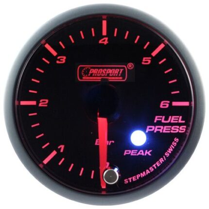 Индикатор давления топлива Prosport для шагового двигателя серии Peak, 52 мм, желтый