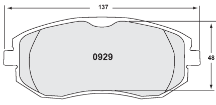 Колодки передние тормозные PFC 0929.15.17.44 для SUBARU BRZ/TOYOTA GT86/GR86