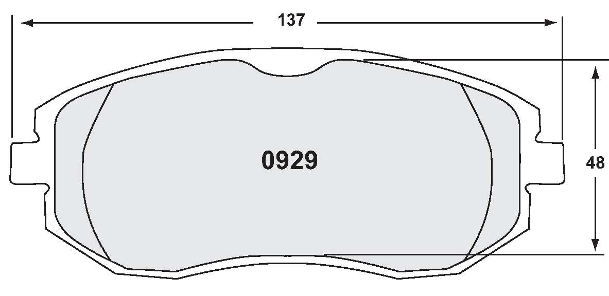 0929 Колодки передние тормозные PFC 0929.15.17.44 для SUBARU BRZ/TOYOTA GT86/GR86 — изображение 1