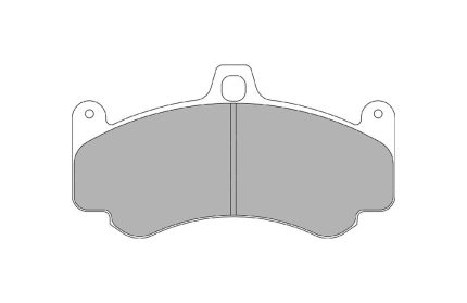 Передние тормозные колодки FERODO FRP3075H DS2500 для PORSCHE 911 Turbo S / GT2 / GT3 (997)