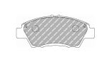 Передние тормозные колодки FERODO FCP4404H DS2500 для HONDA CR-Z (ZF1)