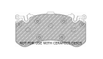 Передние тормозные колодки FERODO FCP4468H DS2500 для AUDI S6 (C7)