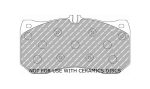 Передние тормозные колодки FERODO FCP4466H DS2500 для AUDI A6 (C7)/A7 (4G)/A8 (4H)