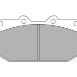 Передние тормозные колодки FERODO FCP986Z DSUNO для NISSAN Skyline GTS (R32 / R33) / SUBARU Impreza WRX (GD / GG)