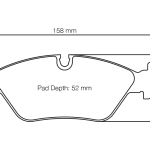 PAGID 1144-RSL29 Колодки передние тормозные RSL29 BMW M3 [E30] EVO I & II