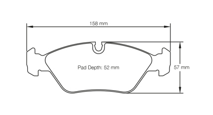 PAGID 1144-RS42 Колодки передние тормозные RS42 BMW M3 [E30] EVO I & II