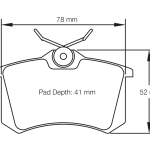 PAGID 1158-RSL29 Колодки задние тормозные RSL29 VW Polo [MK5] 2.0R WRC [уличный автомобиль]