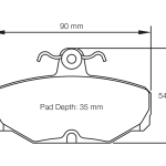 PAGID 1163-RS14 Колодки задние тормозные RS14 Caterham Seven Range