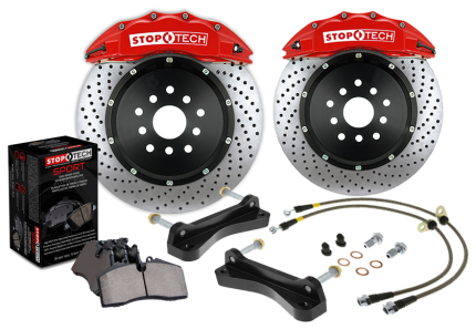 STOPTECH 83.114.6800.72 BBK 2PC РОТОР, ПЕРЕДНИЙ С ПРОВЕРЛЕНИЯМИ 380X32/ST60 RED AUDI S5 '08+FR