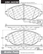 Передние спортивные тормозные колодки STOPTECH 309.16330 с прокладками и фурнитурой AUDI/VW Arteon/CC/Golf/Golf R 2012-2021