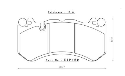 ENDLESS EIP162N105SP Передние тормозные колодки AUDI RS6(C6)/MERCEDES-Benz E63/E63/CLS63/SL55/SL63/SL65
