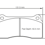 PAGID 1287-RSL29 Задние тормозные колодки для NISSAN GT-R (R35) / BMW M2 Competition (F87) Серые суппорты / AUDI R8 / LAMBORGHINI Huracan Steel Brakes