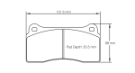 PAGID 1287-RSL29 Задние тормозные колодки для NISSAN GT-R (R35) / BMW M2 Competition (F87) Серые суппорты / AUDI R8 / LAMBORGHINI Huracan Steel Brakes