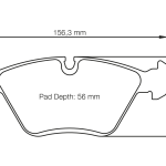 PAGID 1295-RST3 Тормозные колодки RST3 (передние) для BMW M3 [E46] и M3 CSL 00–07/Z4M