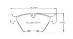 PAGID 1295-RST1 Тормозные колодки RST1 (передние) для BMW M3 [E46] и M3 CSL 00–07/Z4M