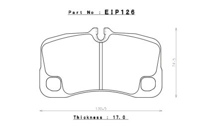 Колодки тормозные ENDLESS EIP126N105SP PORSCHE 911(997) 3.6 CARRERA/3.6 TURBO/3.6 GT3/3.6 GT3 RS