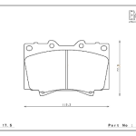 ENDLESS EP358N38SP Колодки передние тормозные TOYOTA LANDCRUISER 100 HDJ101K/UZJ100W