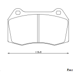 ENDLESS EP400N105SP Колодки передние тормозные ACURA RSX (02-05)/NISSAN 350Z (03-07)