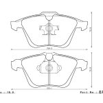 ENDLESS EP455S91F Колодки передние тормозные MAZDA 3 2.3L Turbo (07-12)