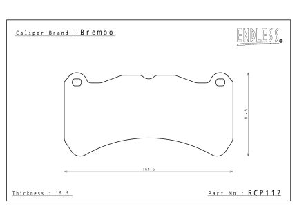 ENDLESS RCP112S89F Колодки тормозные (передние) SUBARU WRX STI 2018+/RA-R (Brembo 6-ти поршневые)