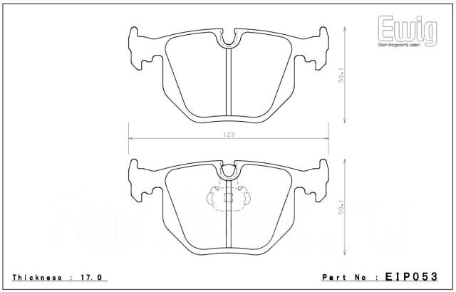 135739_5Eyc_EIP053 ENDLESS EIP053MA46B Тормозные колодки BMW M3 E46 (SMG II)/M5 E39/M ROADSTER Z4 M Coupe/M ROADSTER — изображение 1