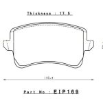 ENDLESS EIP169N36SP Колодки задние тормозные AUDI A4/S4(B8)/S5 (C5)/RS5 (8T)
