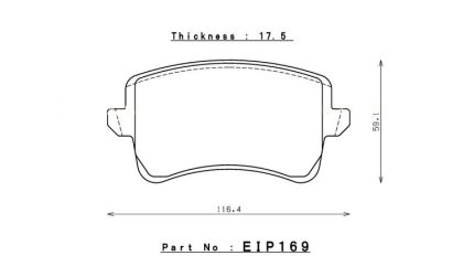 ENDLESS EIP169N36SP Колодки задние тормозные AUDI A4/S4(B8)/S5 (C5)/RS5 (8T)