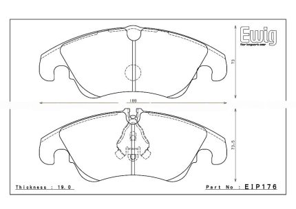 ENDLESS EIP176S91F Колодки передние тормозные AUDI A4/S4 (B8)/S5 (B8)