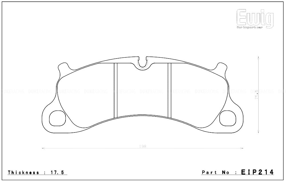 136161_DhyA_ENDLESSEIP214 ENDLESS EIP214S90F Колодки передние тормозные PORSCHE 3.8 CARRERA S/4S — изображение 1