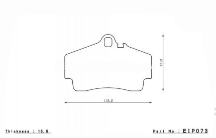 ENDLESS EIP073N36SP Колодки задние тормозные PORSCHE 911(997)3.6 CAR/4 CAY(987)3.4S/3.4R/BOXT.986
