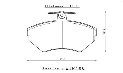 ENDLESS EIP100N38SP Тормозные колодки AUDI A4