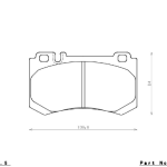 ENDLESS EIP117ES99G Тормозные колодки MERCEDES-Benz AMG W211 E55/W220 S63L/W215 CL55,CL65/W219 CLS55