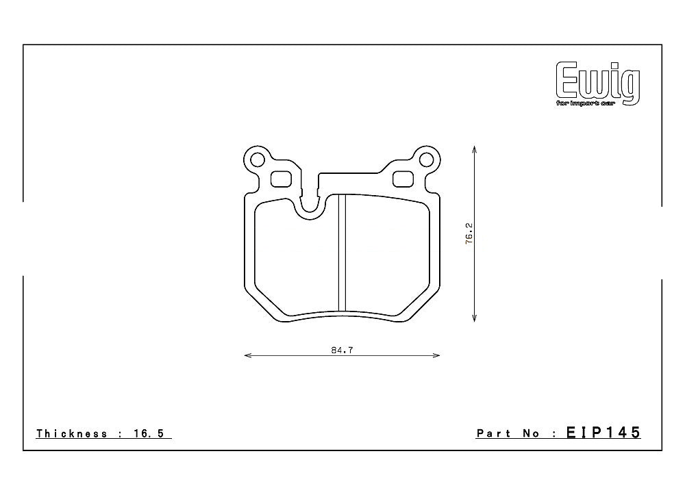 137353_qNSa_EIP145 ENDLESS EIP145N38SP Задние тормозные колодки BMW E87/E90/E91 — изображение 1
