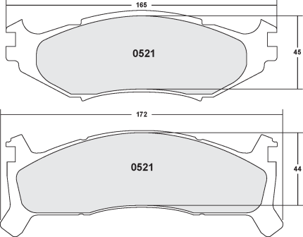 PFC 0521.22 Тормозные колодки Z-RATED CARBON METALLIC