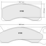 PFC 0199.22 Колодки тормозные Z-RATED CARBON METALLIC передние D Crown Vic 87-89
