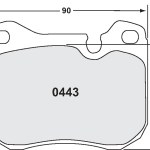 Тормозные колодки PFC 0443.11.18.44 для PORSCHE 924S 1987 - 1989 / 924 Turbo 1980 - 1982 (11 компаунд, 18 мм)