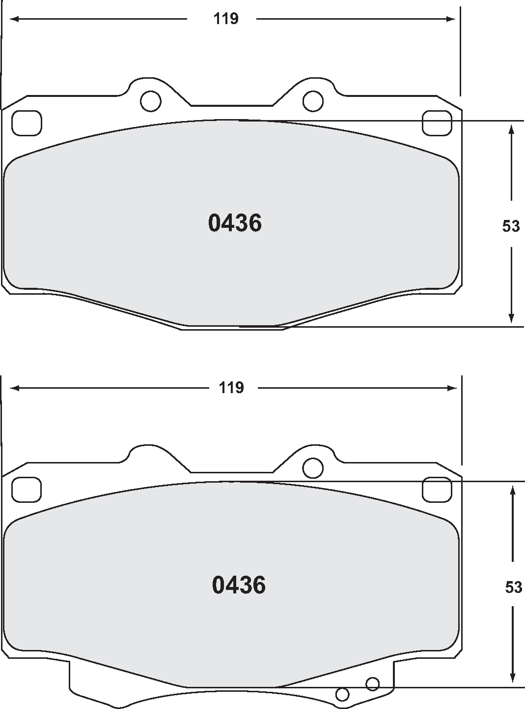 139432_lTW1_0436 Колодки тормозные PFC 0436.22 Z-RATED для TOYOTA 4 Runner — изображение 1