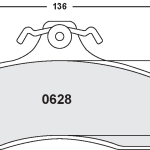 PFC 0628.22 Тормозные колодки Z-RATED CARBON METALLIC
