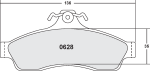 PFC 0628.22 Тормозные колодки Z-RATED CARBON METALLIC