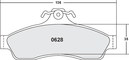 PFC 0628.22 Тормозные колодки Z-RATED CARBON METALLIC