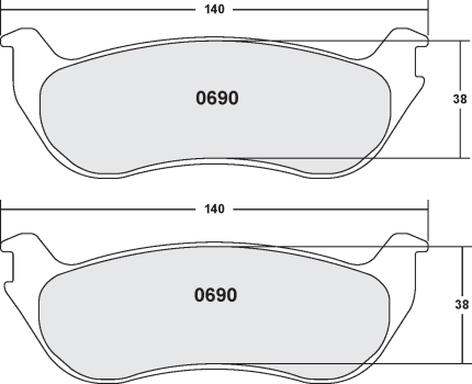 PFC 0690.22 Тормозные колодки Z-RATED CARBON METALLIC