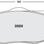 PFC 0869.22 Колодки передние тормозные CHRYSLER SEBRING 01-06