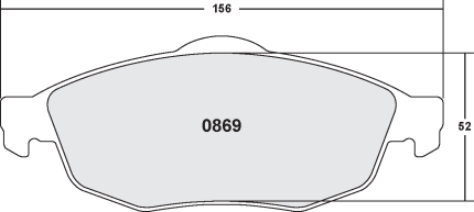 PFC 0869.22 Колодки передние тормозные CHRYSLER SEBRING 01-06